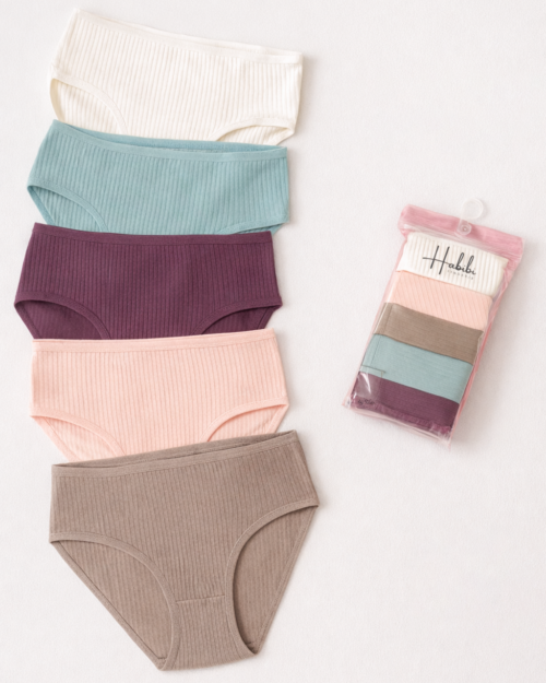 pack 5 taille haute coton tunisie
