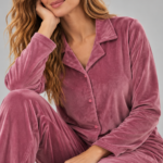 Pyjama Femme Velours Rose